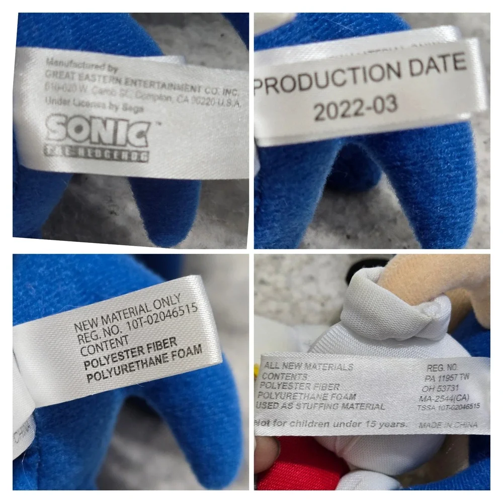 Great Eastern Entertainment Sonic the Hedgehog Plush 2022 Sega Licensed Blue 11